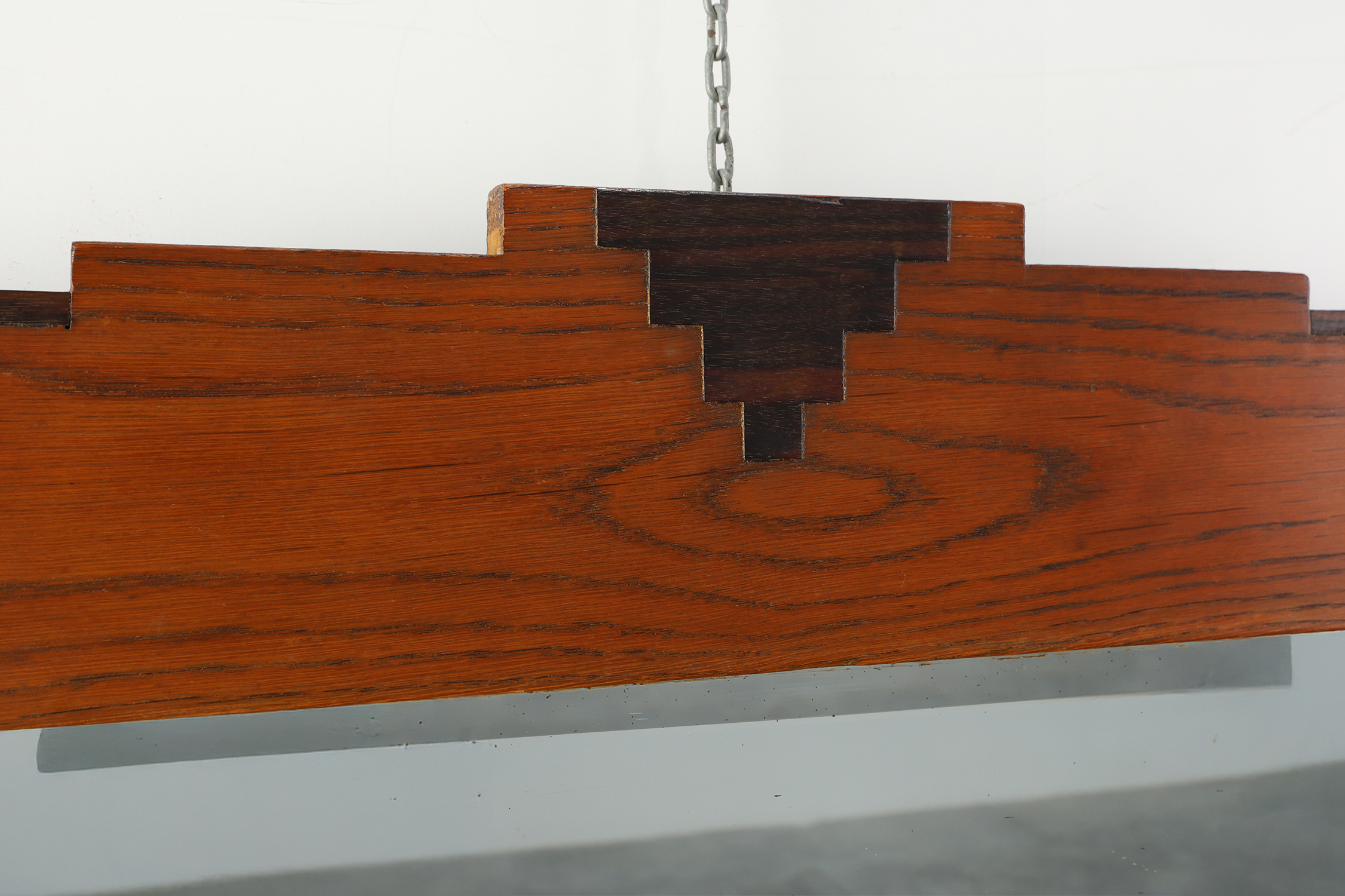 Amsterdam School style solid Oak Mirror, The Netherlands ca. 1915thumbnail